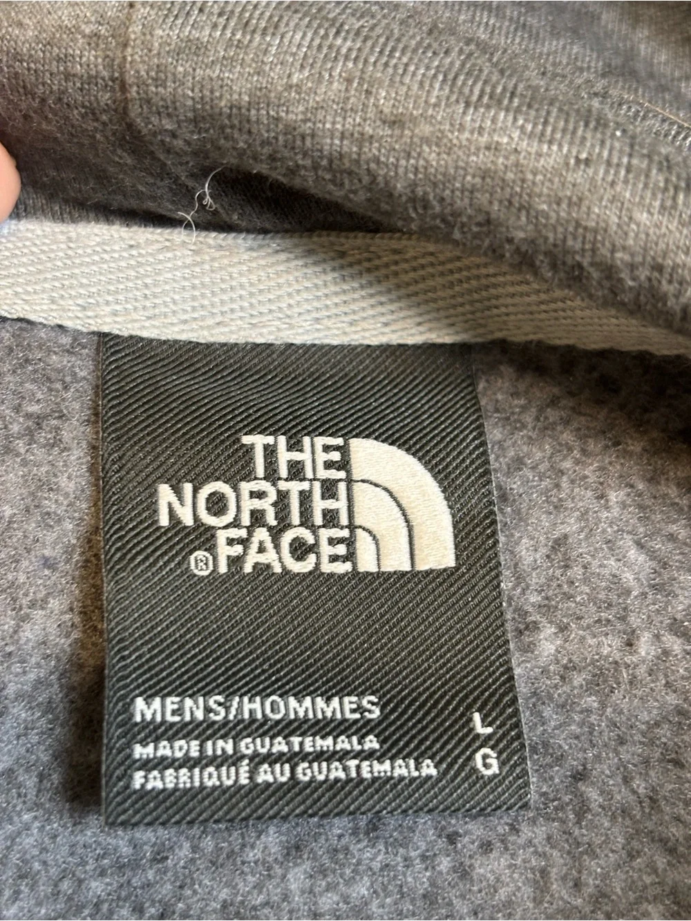 The North Face Half Dome Hoodie Men’s Large Grey Pullover Sweatshirt A7R9F EUC